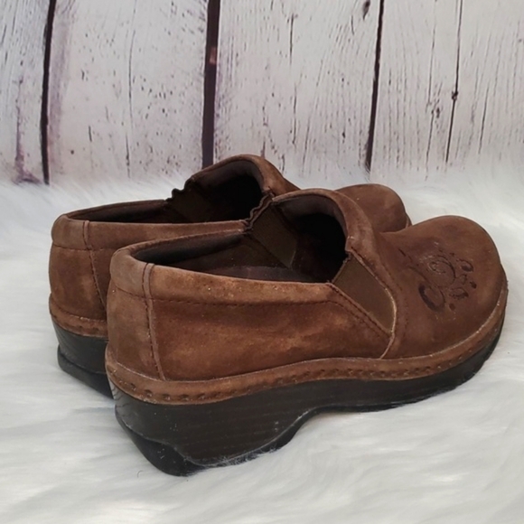 KLOGS MISSION MOCHA MOLE EMBROIDERED LEATHER SUEDE SHOES WOMENS SIZE 7M - Picture 11 of 17